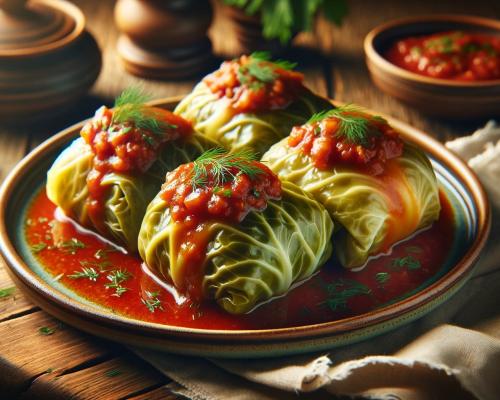 Holubtsi (Stuffed Cabbage Rolls)
