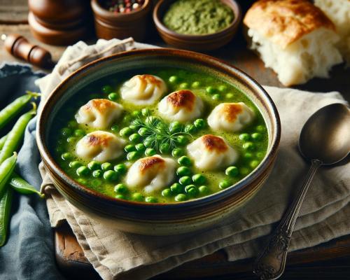 Pea Soup with Dumplings