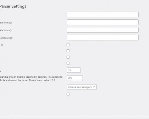 Simple article parser for Wordpress